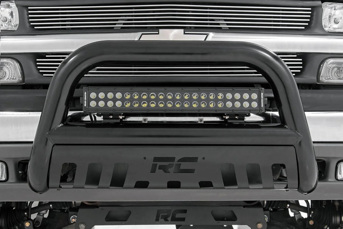 Rough Country 20 Inch Black Series LED Light Bar | Dual Row 70920BL - Front View