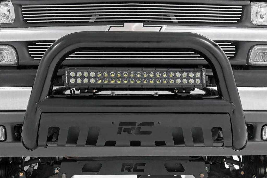 Rough Country 20 Inch Black Series LED Light Bar | Dual Row 70920BL - Front View