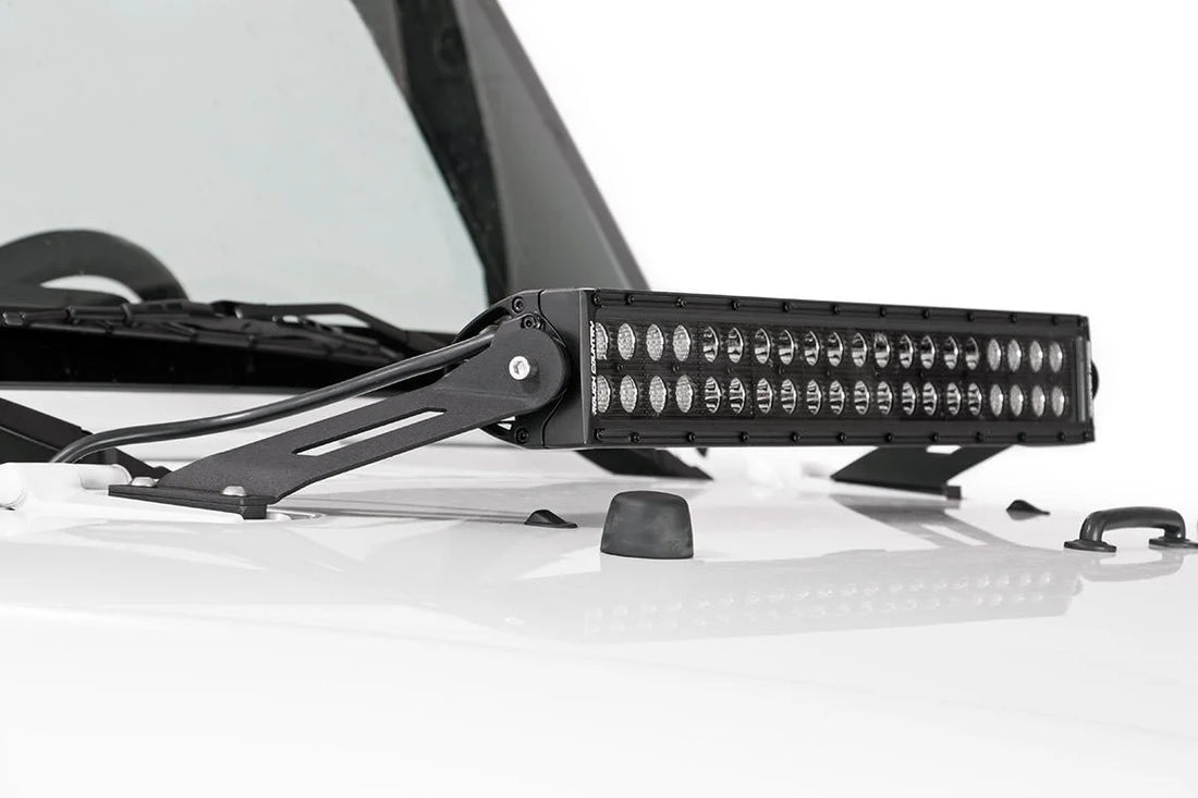 Rough Country 20 Inch Black Series LED Light Bar | Dual Row 70920BL - Back View