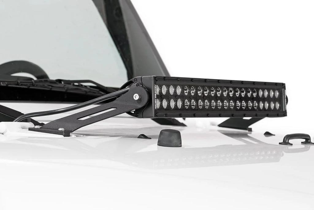 Rough Country 20 Inch Black Series LED Light Bar | Dual Row 70920BL - Back View