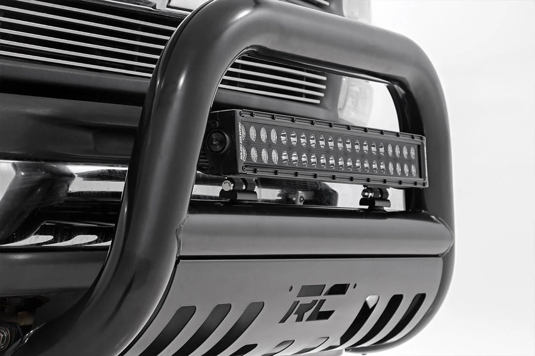 Rough Country 20 Inch Black Series LED Light Bar | Dual Row 70920BL - Angled View