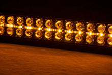 Load image into Gallery viewer, Rough Country 20 Inch Black Series LED Light Bar | Dual Row | Amber DRL 70920BDA - Side View