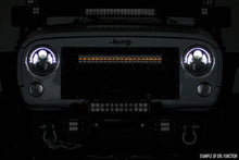 Load image into Gallery viewer, Rough Country 20 Inch Black Series LED Light Bar | Dual Row | Amber DRL 70920BDA - Back View