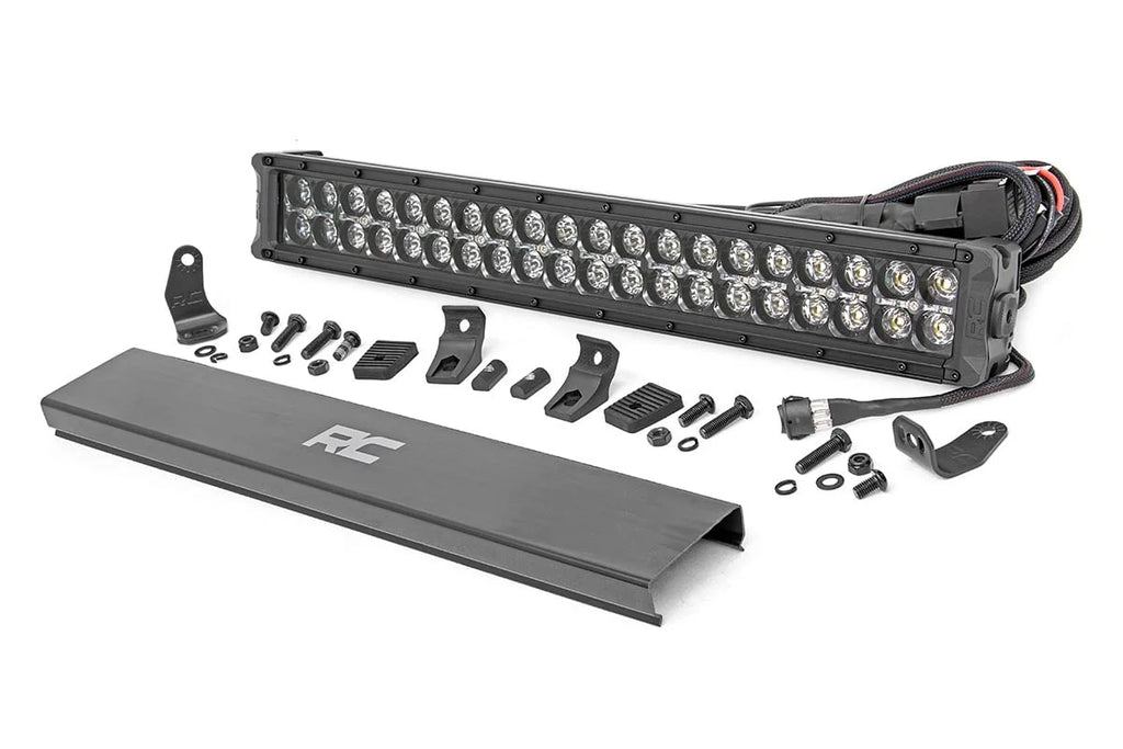Rough Country 20 Inch Black Series LED Light Bar | Dual Row | Cool White DRL 70920BD - Main Product View