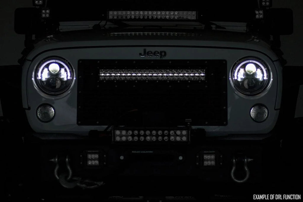 Rough Country 20 Inch Black Series LED Light Bar | Dual Row | Cool White DRL 70920BD - Installation View