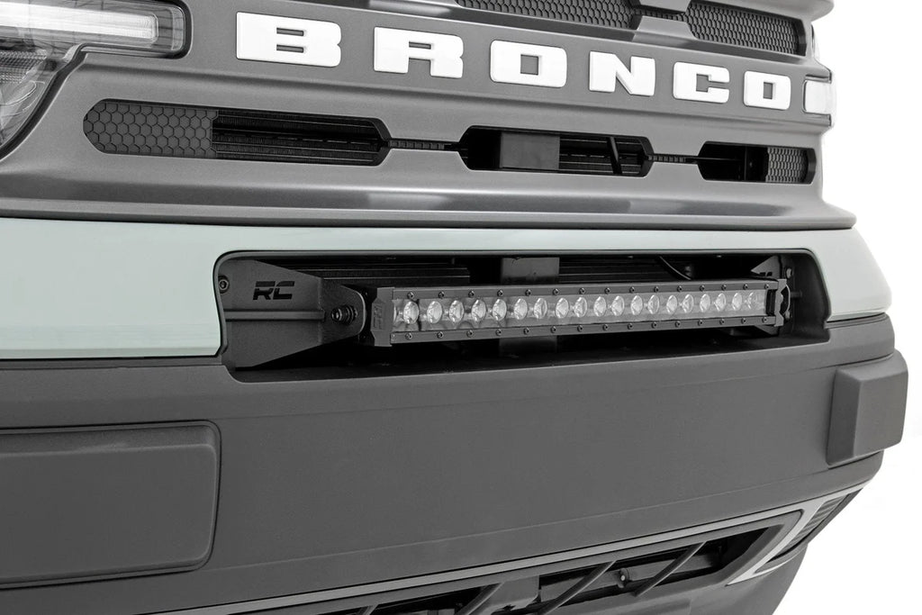 Rough Country 20 Inch Black Series LED Light Bar | Single Row 70720BL - Installation View