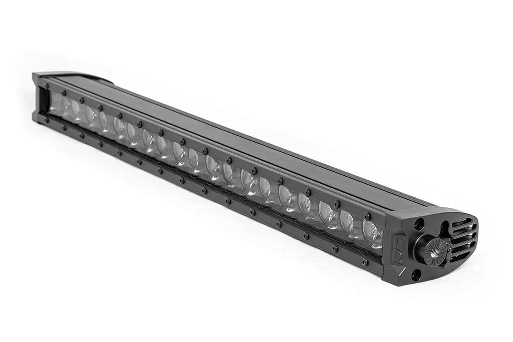 Rough Country 20 Inch Black Series LED Light Bar | Single Row | Cool White DRL 70720BLDRL - Main Product View