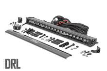 Load image into Gallery viewer, Rough Country 20 Inch Black Series LED Light Bar | Single Row | Cool White DRL 70720BLDRL - Side View