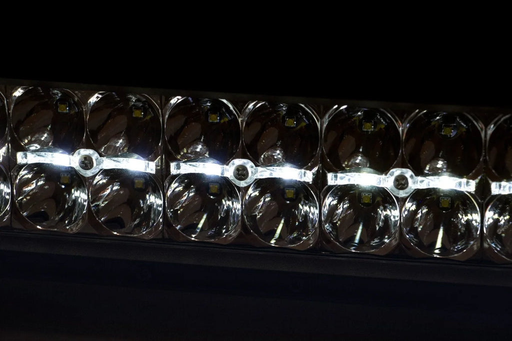 Rough Country 20 Inch Chrome Series LED Light Bar | Dual Row | Cool White DRL 70920D - Side View