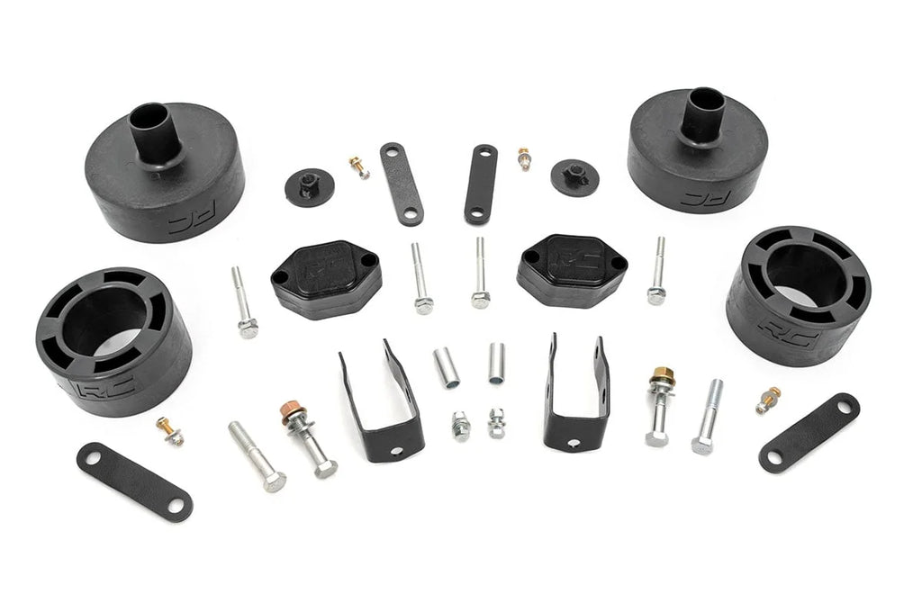 Rough Country 2.5 Inch Lift Kit | Spacers | Jeep Wrangler JK/Wrangler Unlimited  (2007-2018) 656 - Main Product View