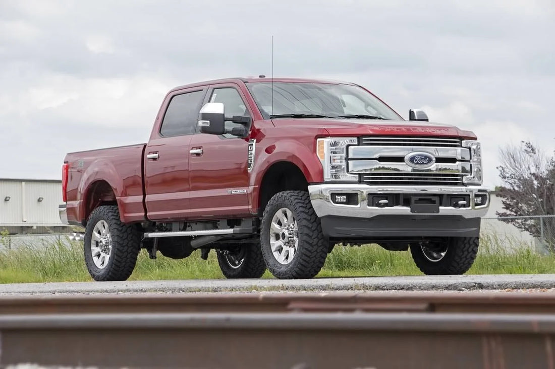 Rough Country 3 Inch Lift Kit | Ford F-250 Super Duty 4WD (2017-2022) 50220 - Side View