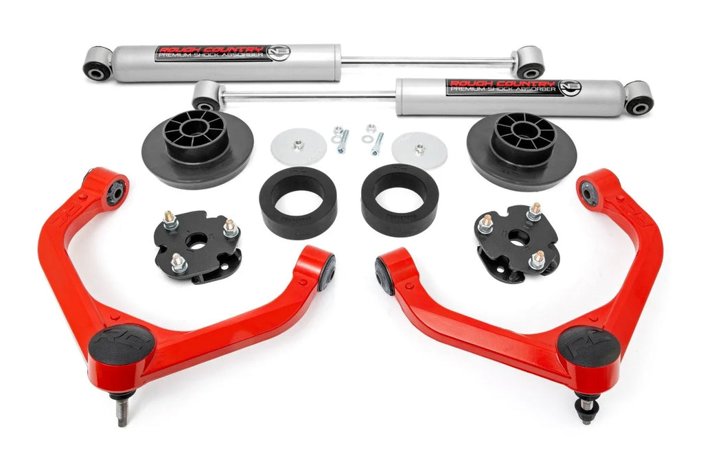 Rough Country 3 Inch Lift Kit | N3 | Ram 1500 4WD (2012-2018 & Classic) 31230RED - Kit Contents