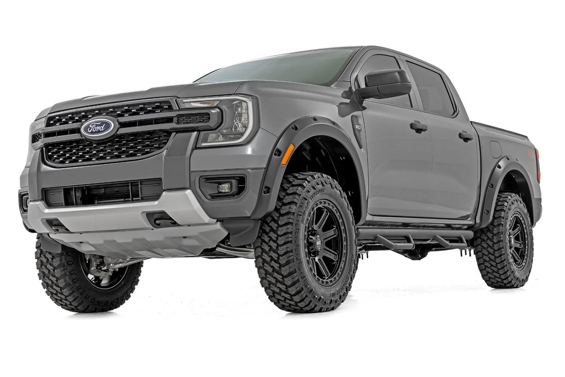 Rough Country 3 Inch Lift Kit | N3 Struts | Ford Ranger 4WD (2024-2025) - Side View