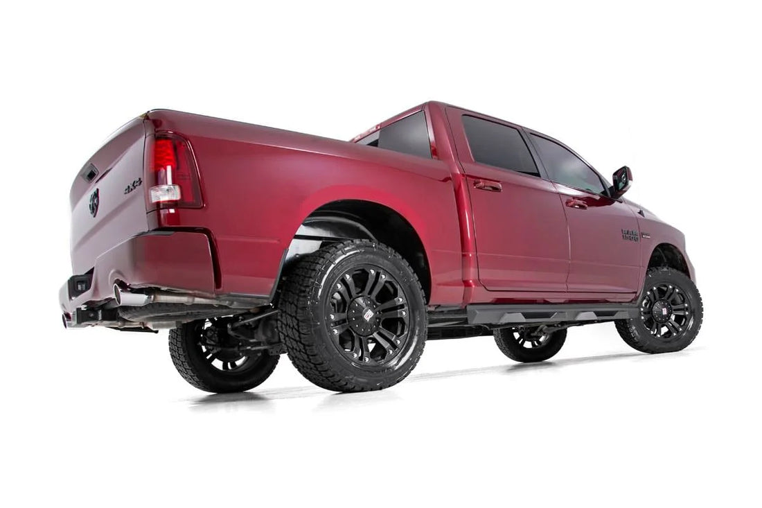 Rough Country 3 Inch Lift Kit | N3 Struts/Shocks | Ram 1500 4WD (2012-2018 & Classic) 31231RED - Back View