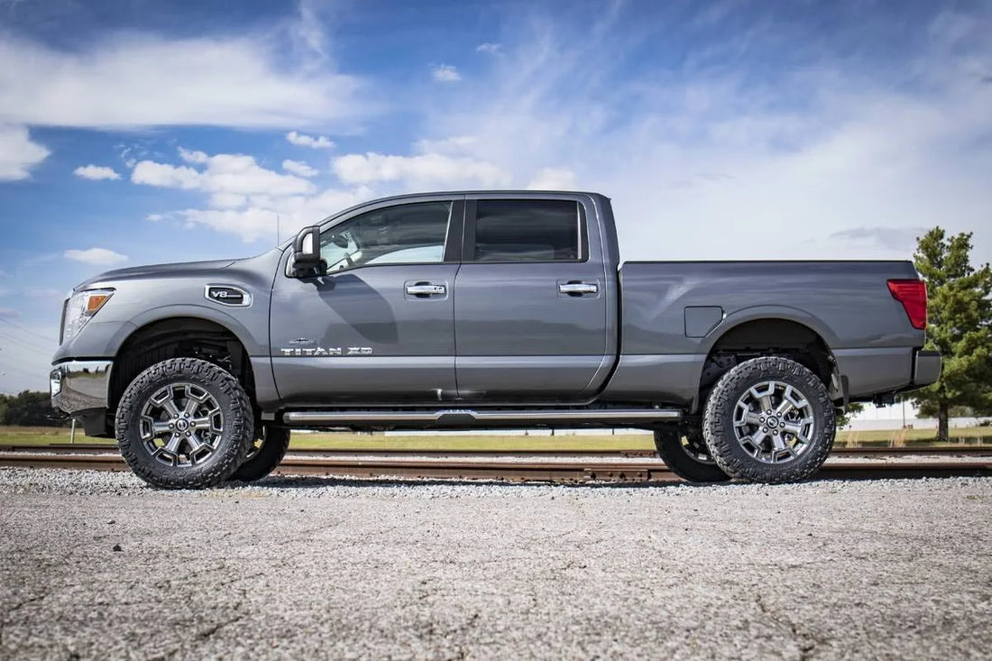 Rough Country 3 Inch Lift Kit | Nissan Titan XD 2WD/4WD (2016-2024) 83600 - Back View