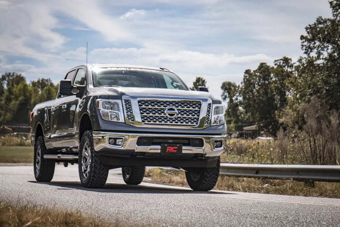 Rough Country 3 Inch Lift Kit | Nissan Titan XD 2WD/4WD (2016-2024) 83600 - Installation View