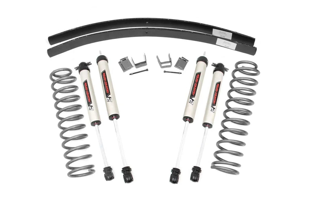 Rough Country 3 Inch Lift Kit | Rear AAL | V2 | Jeep Cherokee XJ 2WD/4WD (1984-2001) 67070 - Back View
