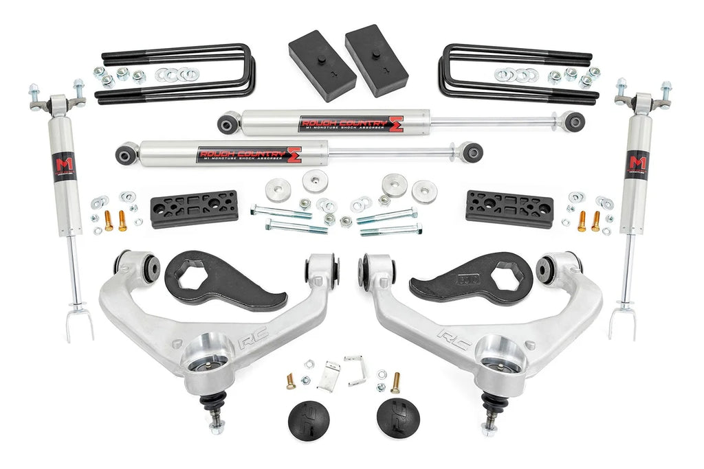 Rough Country 3 Inch Lift Kit | UCAs | M1 | w/ Overloads | Chevy/GMC 2500HD/3500HD (20-26) - Main Product View