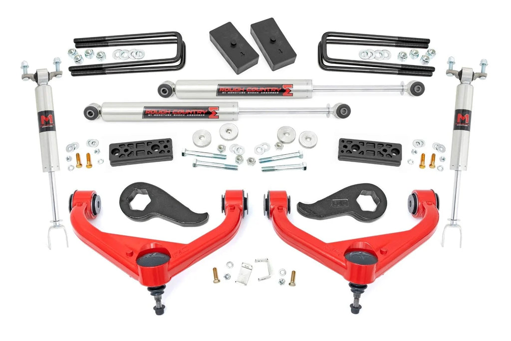 Rough Country 3 Inch Lift Kit | UCAs | M1 | w/ Overloads | Chevy/GMC 2500HD/3500HD (20-26) - Main Product View