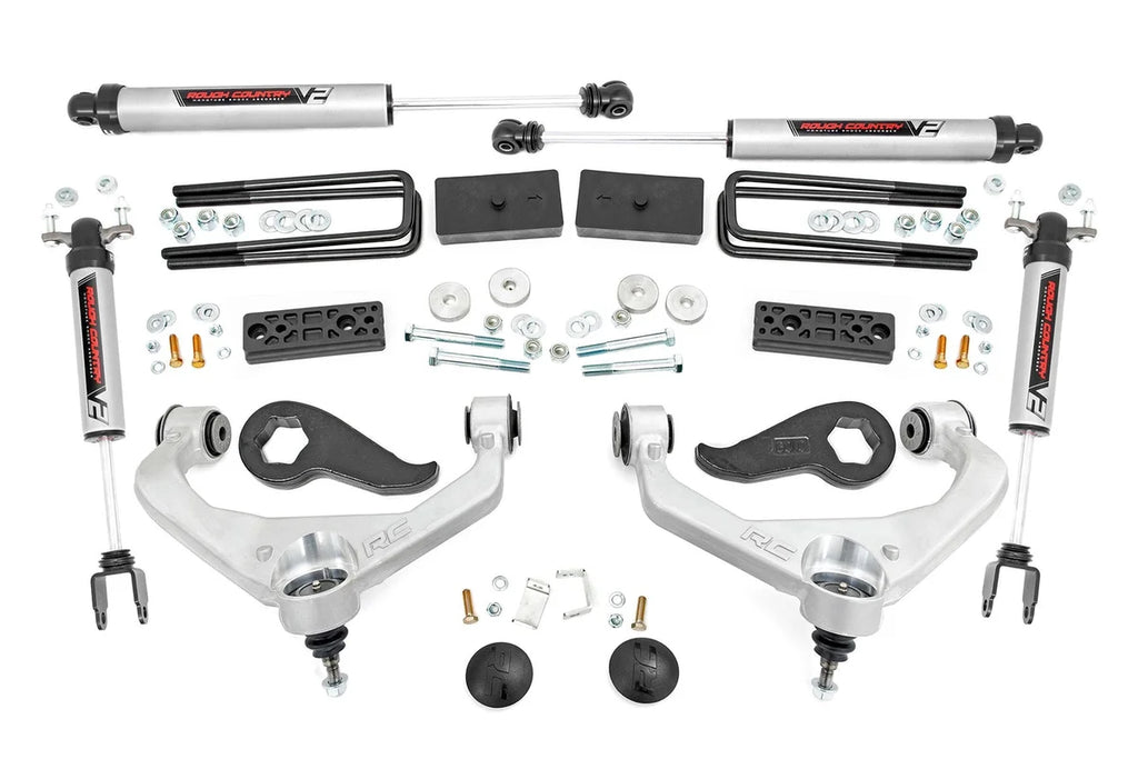 Rough Country 3 Inch Lift Kit | UCAs | V2 | w/ Overloads | Chevy/GMC 2500HD/3500HD (20-26) - Main Product View