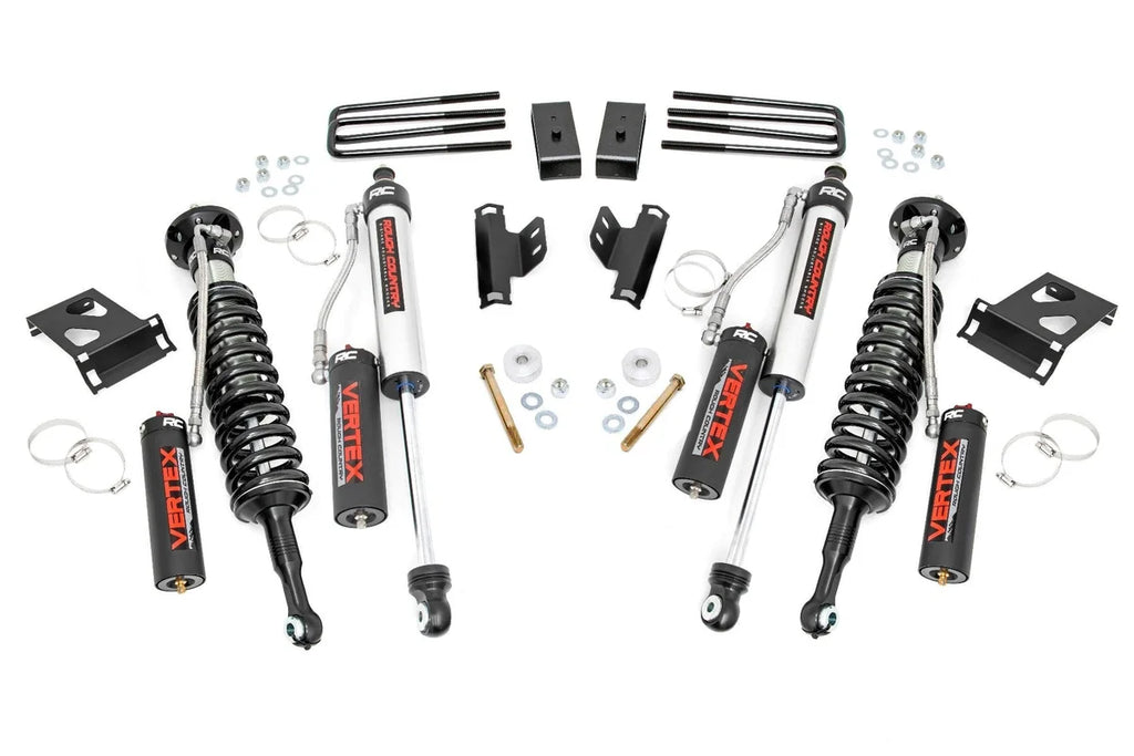 Rough Country 3 Inch Lift Kit | Vertex | Toyota Tacoma 4WD (2005-2023) 74550 - Side View