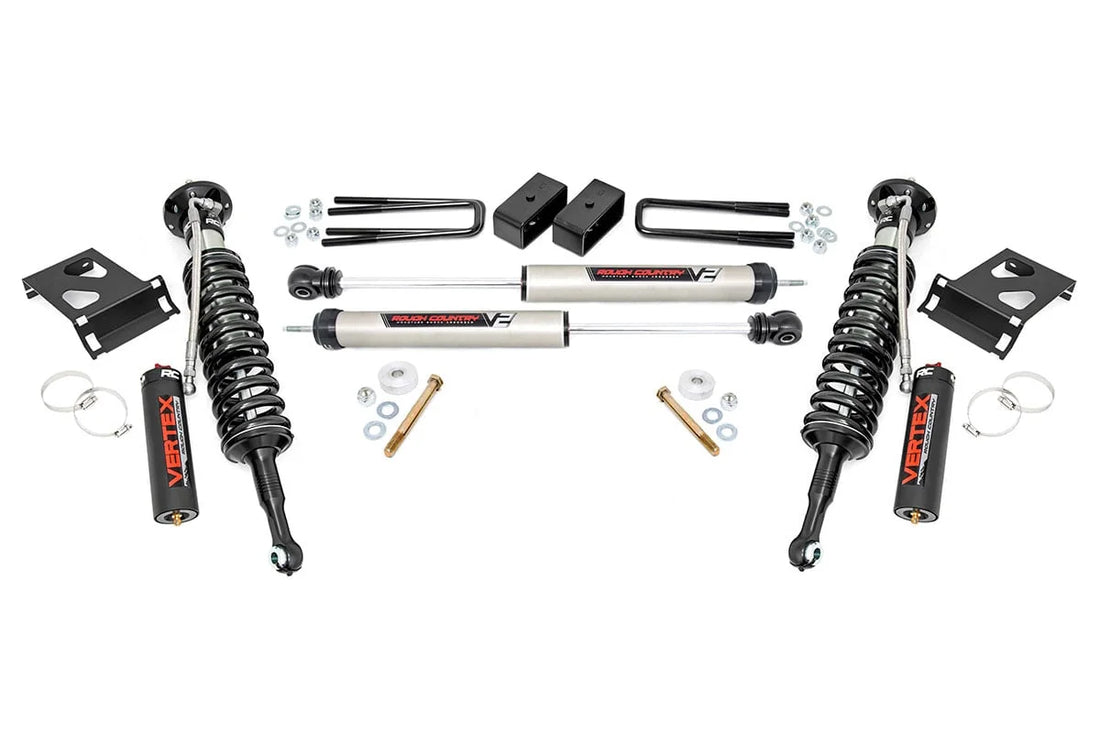 Rough Country 3 Inch Lift Kit | Vertex/V2 | Toyota Tacoma 4WD (2005-2023) 74557 - Side View