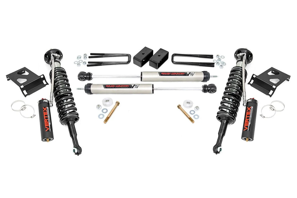 Rough Country 3 Inch Lift Kit | Vertex/V2 | Toyota Tacoma 4WD (2005-2023) 74557 - Side View