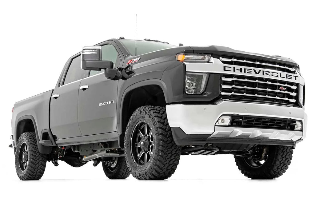 Rough Country 3 Inch Lift Kit | w/ Overloads | Chevy/GMC 2500HD/3500HD (20-26) - Back View
