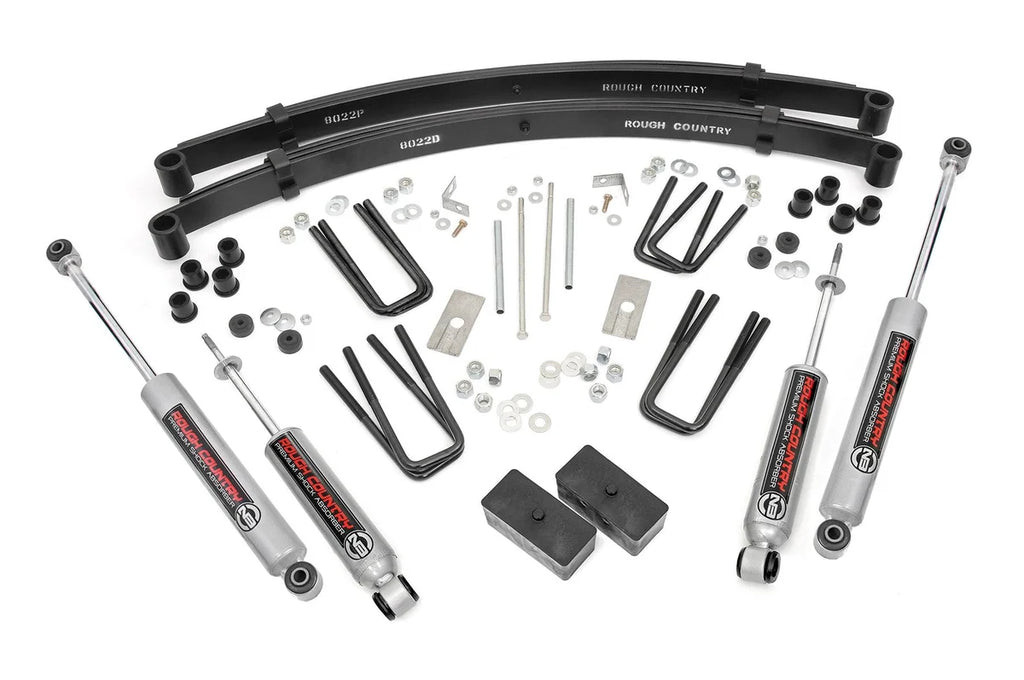 Rough Country 3 inch Lift Kit | Rear Blocks | Toyota Truck 4WD (1984-1985) 705N3