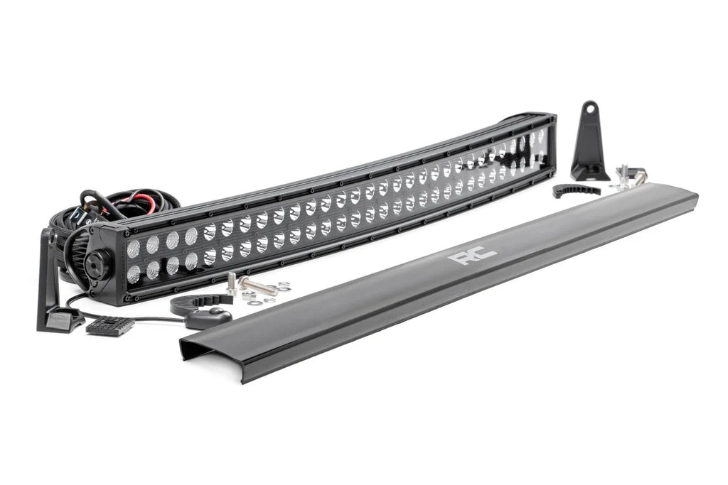 Rough Country 30 Inch Black Series LED Light Bar | Curved | Dual Row 72930BL - Main Product View