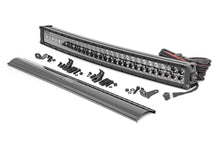 Load image into Gallery viewer, Rough Country 30 Inch Black Series LED Light Bar | Curved | Dual Row | Amber DRL 72930BDA - Main Product View