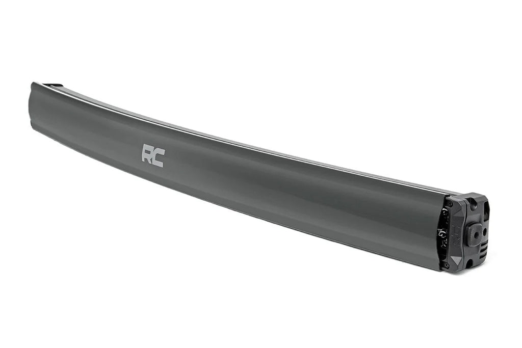 Rough Country 30 Inch Black Series LED Light Bar | Curved | Dual Row | Cool White DRL 72930BD - Installation View