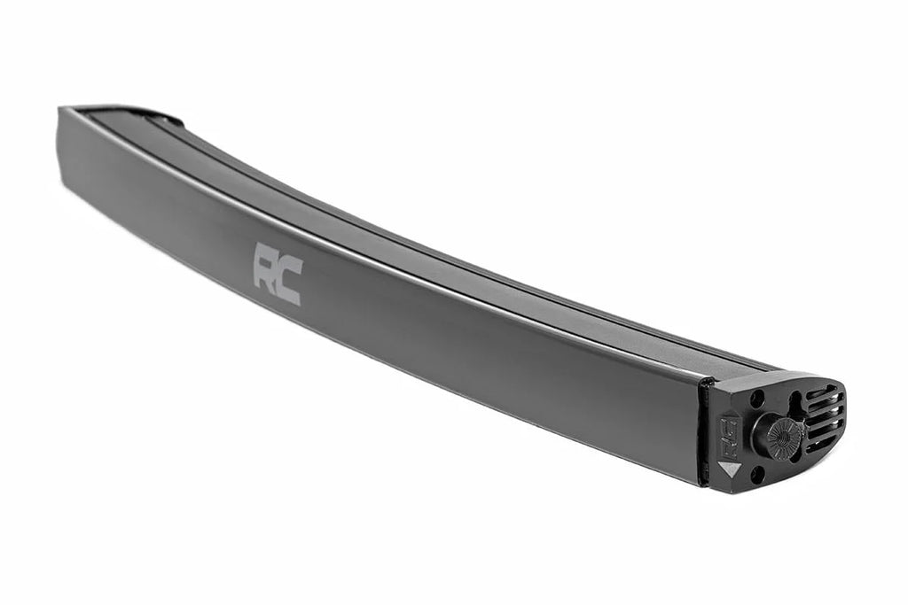 Rough Country 30 Inch Black Series LED Light Bar | Curved | Single Row | Cool White DRL 72730BLDRL - Back View
