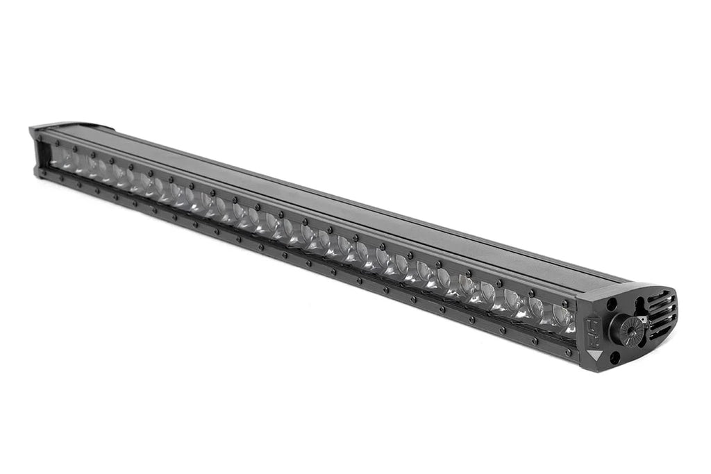 Rough Country 30 Inch Black Series LED Light Bar | Single Row | Cool White DRL 70730BLDRL - Main Product View