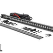Load image into Gallery viewer, Rough Country 30 Inch Black Series LED Light Bar | Single Row | Cool White DRL 70730BLDRL - Side View