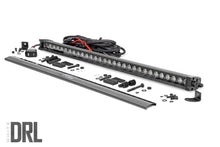 Load image into Gallery viewer, Rough Country 30 Inch Black Series LED Light Bar | Single Row | Cool White DRL 70730BLDRL - Side View