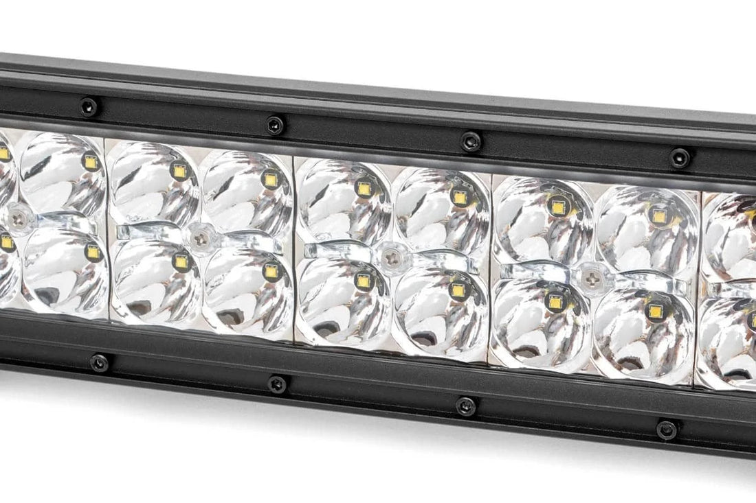 Rough Country 30 Inch Chrome Series LED Light Bar | Curved | Dual Row | Cool White DRL 72930D - Installation View