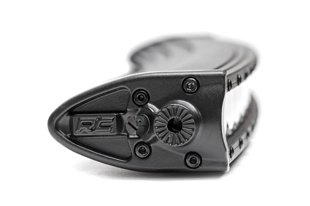Rough Country 30 Inch Chrome Series LED Light Bar | Curved | Single Row 72730 - Side View