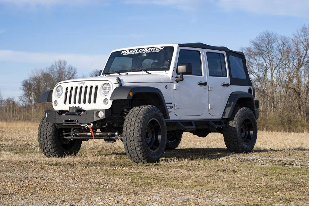 Rough Country 3.25 Inch Lift Kit | M1R | Jeep Wrangler Unlimited 2WD/4WD (2007-2018) - Back View