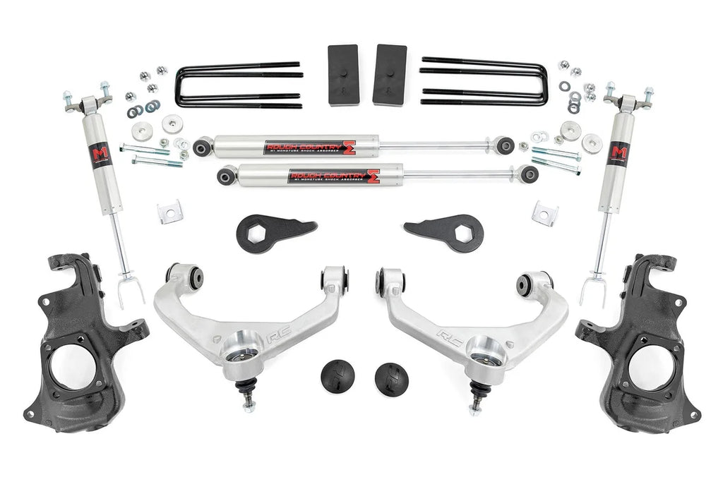 Rough Country 3.5 Inch Knuckle Lift Kit | M1 | w/ Overloads | Chevy/GMC 2500HD/3500HD (11-19) - Main Product View