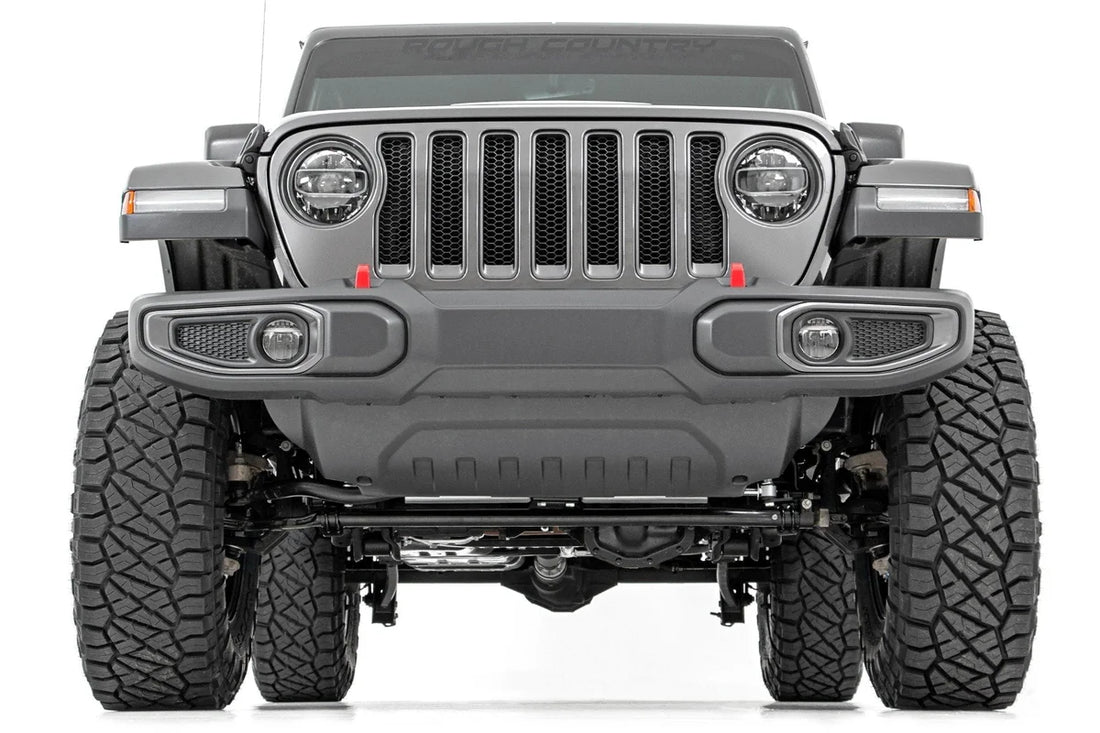 Rough Country 3.5 Inch Lift Kit | Adj Lower | FR D/S | M1R | Jeep Wrangler Unlimited (24-26) - Back View