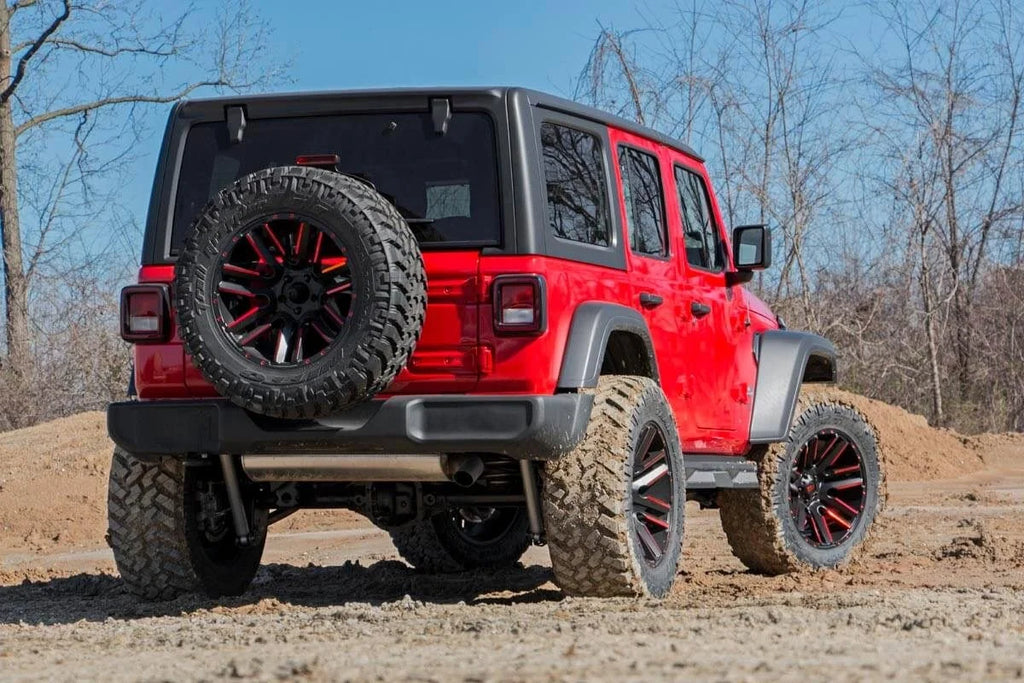 Rough Country 3.5 Inch Lift Kit | Adj Lower | FR D/S | M1R | Jeep Wrangler Unlimited Rubicon (18-23) - Additional View 5