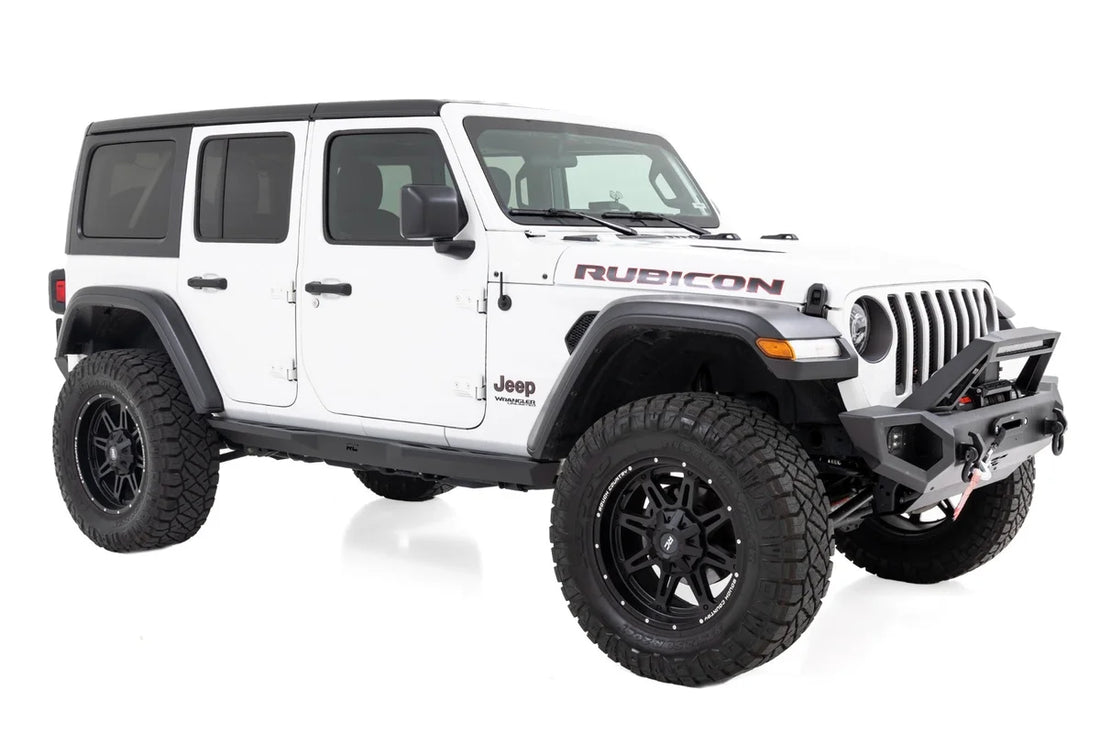 Rough Country 3.5 Inch Lift Kit | C/A Drop | FR D/S | M1R | Jeep Wrangler Unlimited (24-26) - Side View