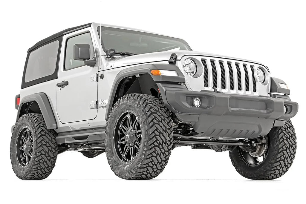 Rough Country 3.5 Inch Lift Kit | C/A Drop | FR D/S | Vertex | Jeep Wrangler JL Rubicon (18-24) 90550 - Side View