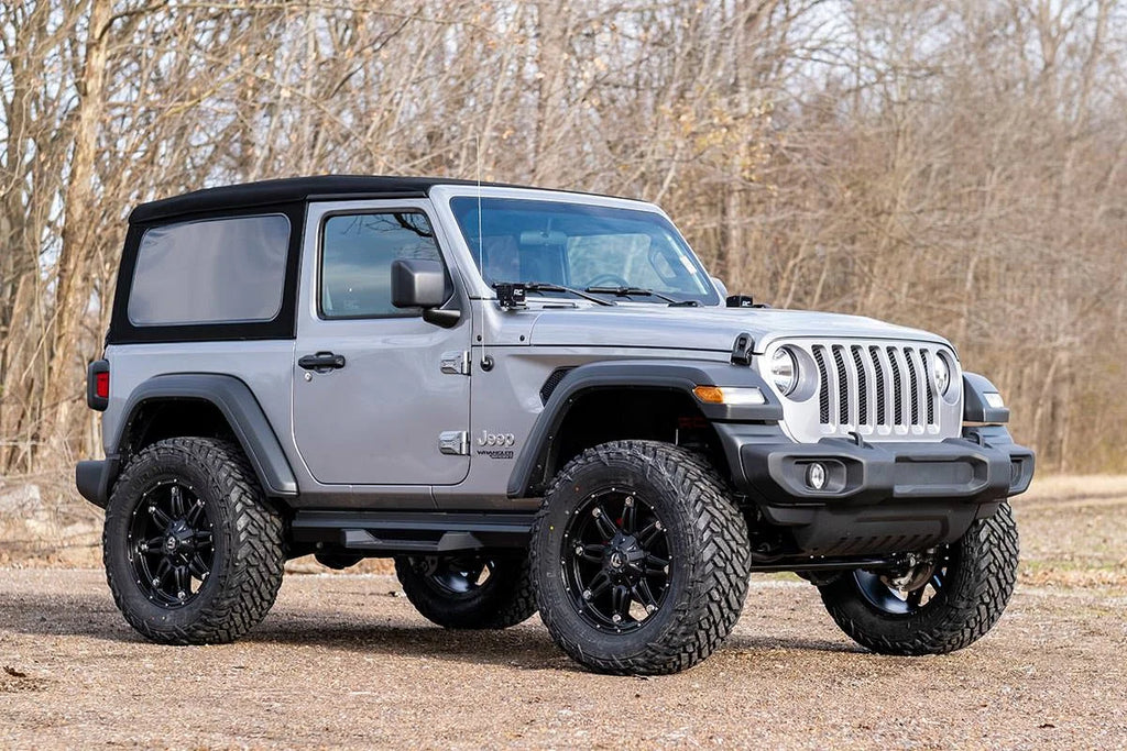 Rough Country 3.5 Inch Lift Kit | C/A Drop | FR D/S | Vertex | Jeep Wrangler JL Rubicon (18-24) 90550 - Installation View