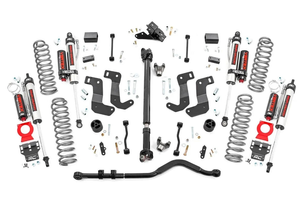 Rough Country 3.5 Inch Lift Kit | C/A Drop | FR D/S | Vertex | Jeep Wrangler JL 4WD (18-23) 62750 - Main Product View
