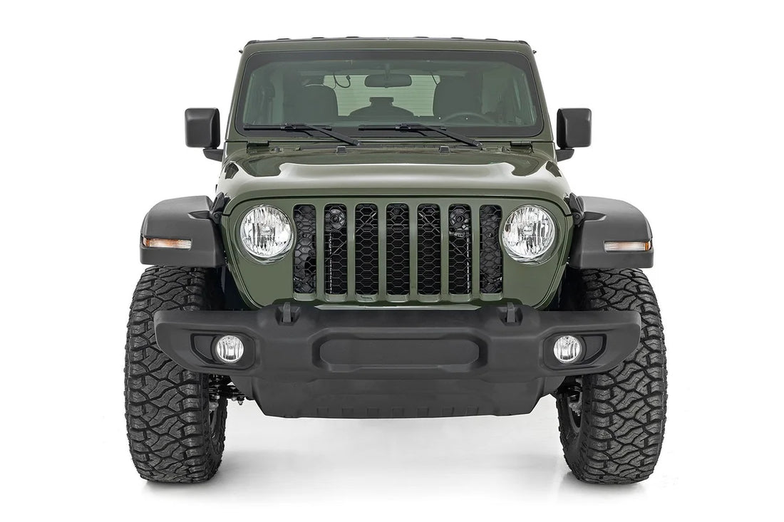 Rough Country 3.5 Inch Lift Kit | C/A Drop | Front D/S | M1 | Jeep Wrangler JL 4WD (24-26) - Installation View