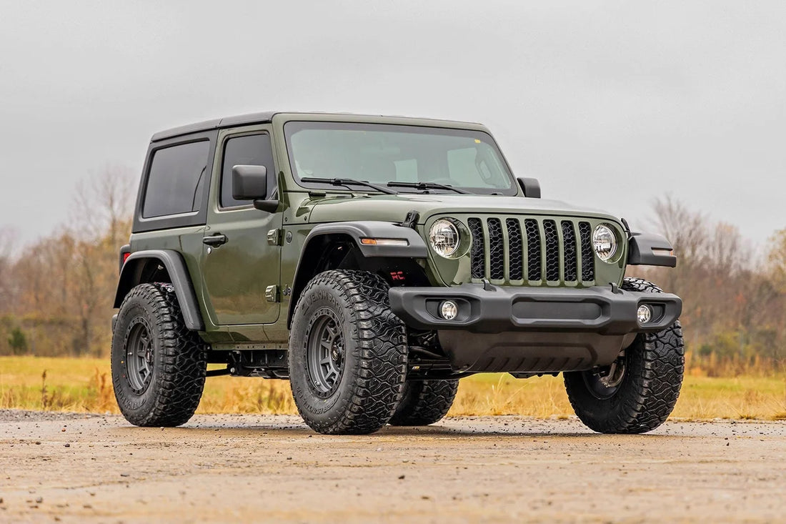 Rough Country 3.5 Inch Lift Kit | C/A Drop | Front D/S | M1R | Jeep Wrangler JL 4WD (24-26) - Installation View