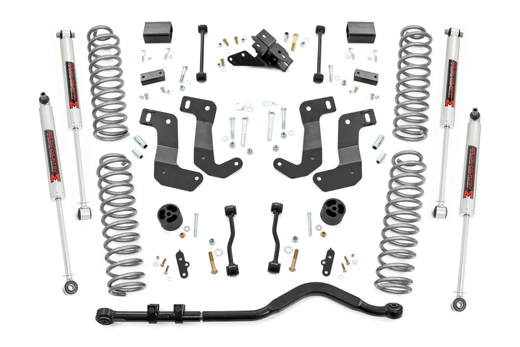 Rough Country 3.5 Inch Lift Kit | C/A Drop | Stage 1 | M1 | Jeep Wrangler Unlimited (18-23) 66840 - Main Product View