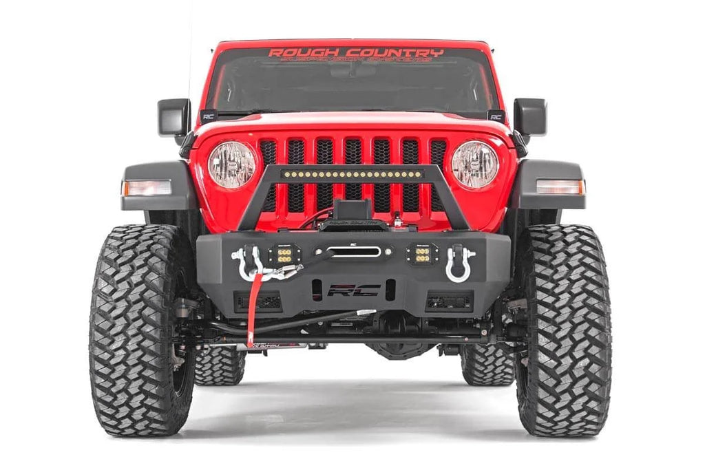 Rough Country 3.5 Inch Lift Kit | C/A Drop | Stage 1 | M1 | Jeep Wrangler Unlimited (18-23) 66840 - Side View